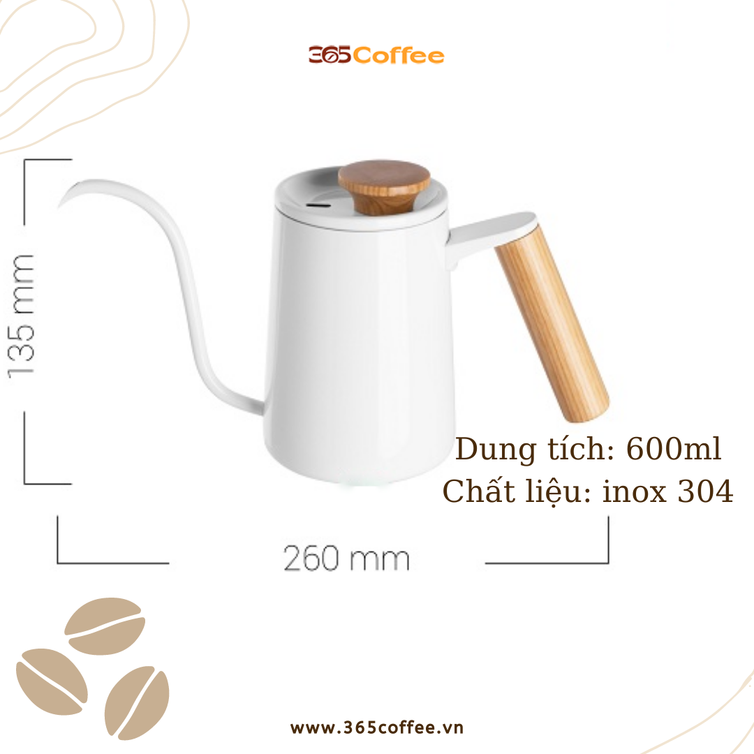 Bộ pha Pour over bình, phễu V60, ấm vòi ngỗng Cafede Kona – Chính hãng