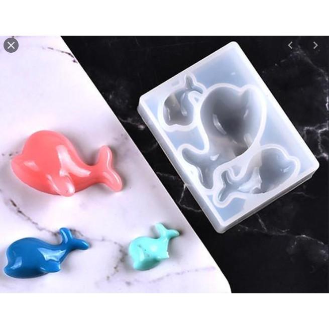Khuôn Silicone Móc Khóa Resin Hình Cá Heo Nhỏ - Trường Thịnh Sài Gòn