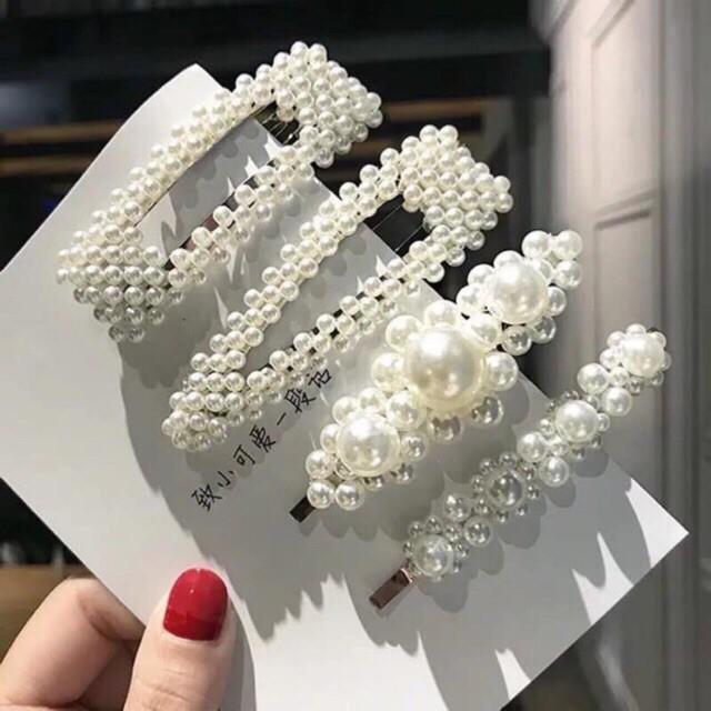 Set 4 Kẹp Tóc Hàn Quốc Siêu Xinh Cho Bạn Gái