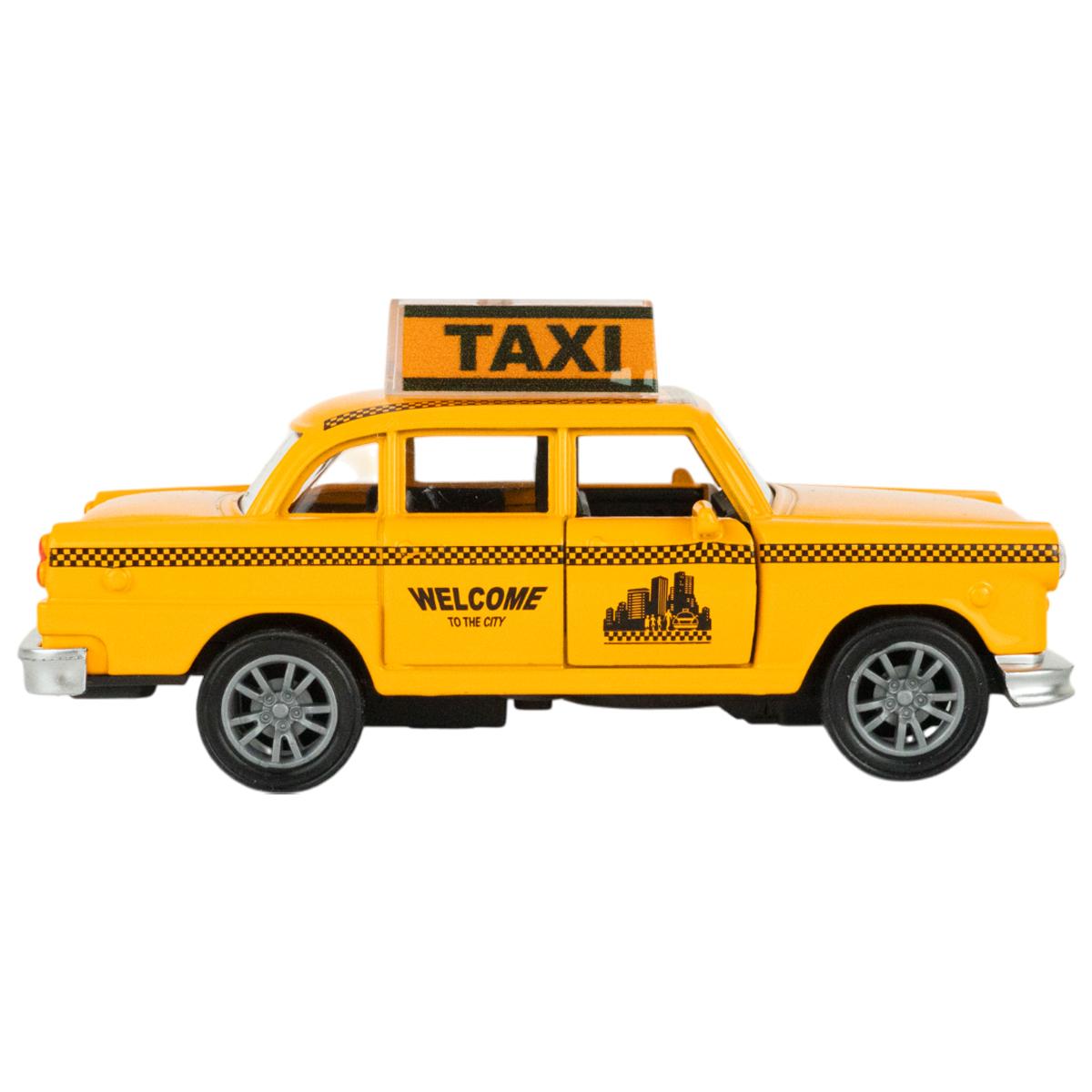 Đồ Chơi Mô Hình Xe Taxi Chạy Trớn - Toys&amp;Joys 53224 - Màu Vàng