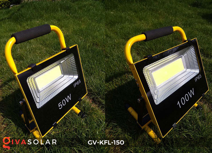 Đèn pha sạc LED COB GIVASOLAR-KFL-150