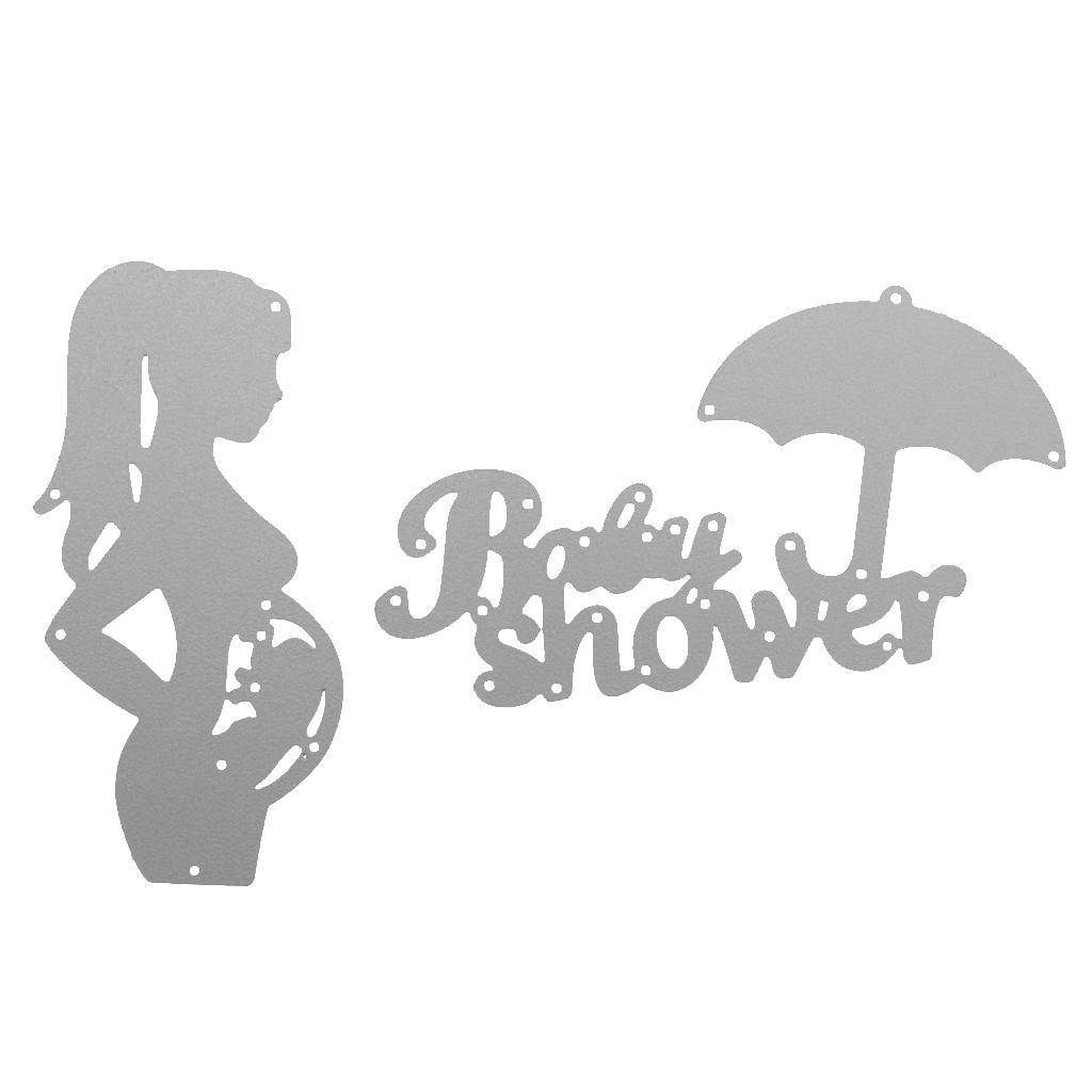 Baby Shower Metal Silver Cutting Dies Stencils DIY Photo Album Paper Crafts