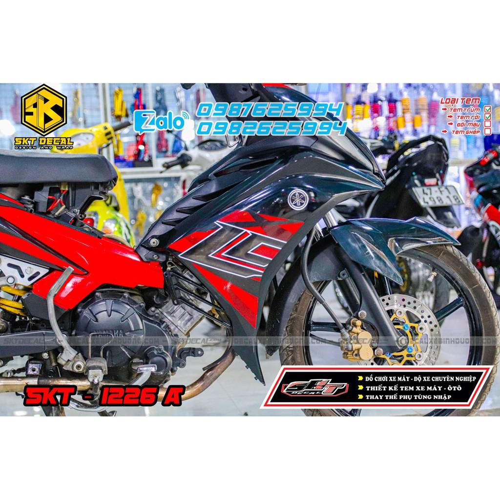 Tem trùm dành cho xe exciter 135 đỏ đen