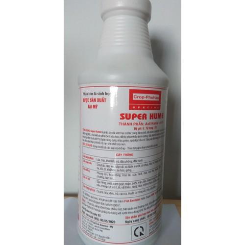 Phân bón lá sinh học SUPER HUME - Chai 1 lít