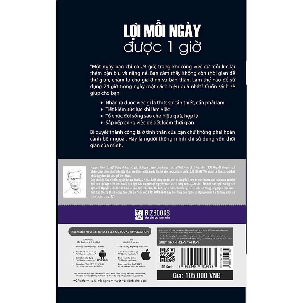 Sách - Lợi Mỗi Ngày Được Một Giờ ( Nguyễn Hiến Lê) - BizBooks