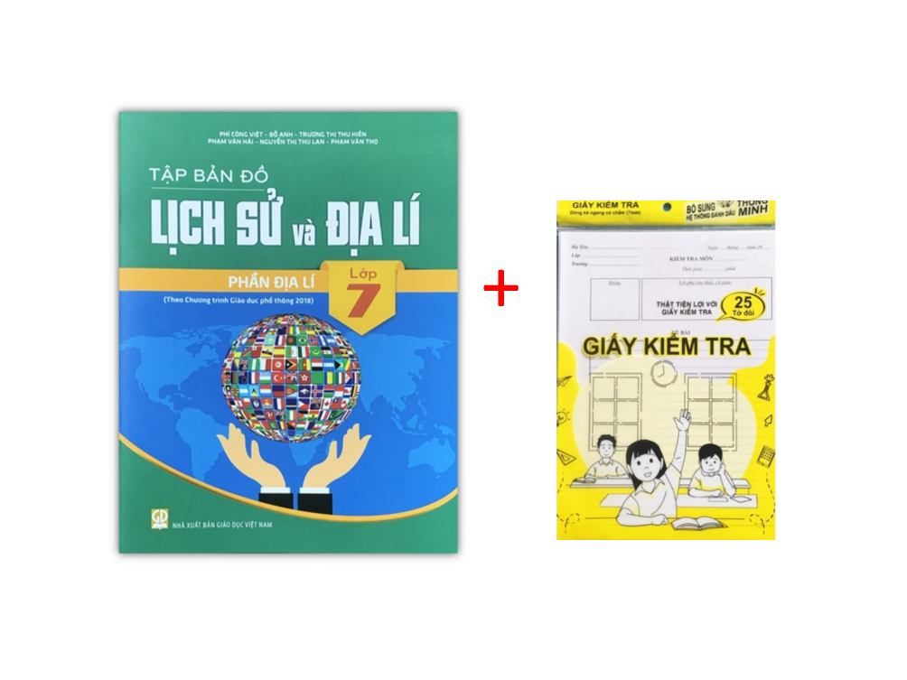 Sách - Tập Bản Đồ Lịch Sử Và Địa Lí Lớp 7 Phần Địa Lí