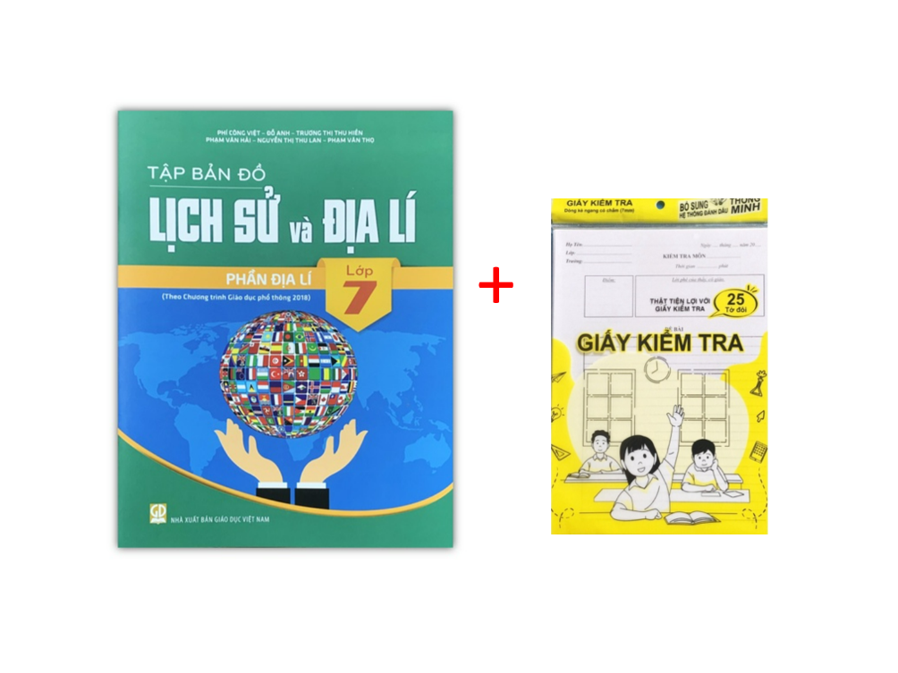 Sách - Tập bản đồ Lịch Sử và Địa Lí Lớp 7 : Phần Địa lí