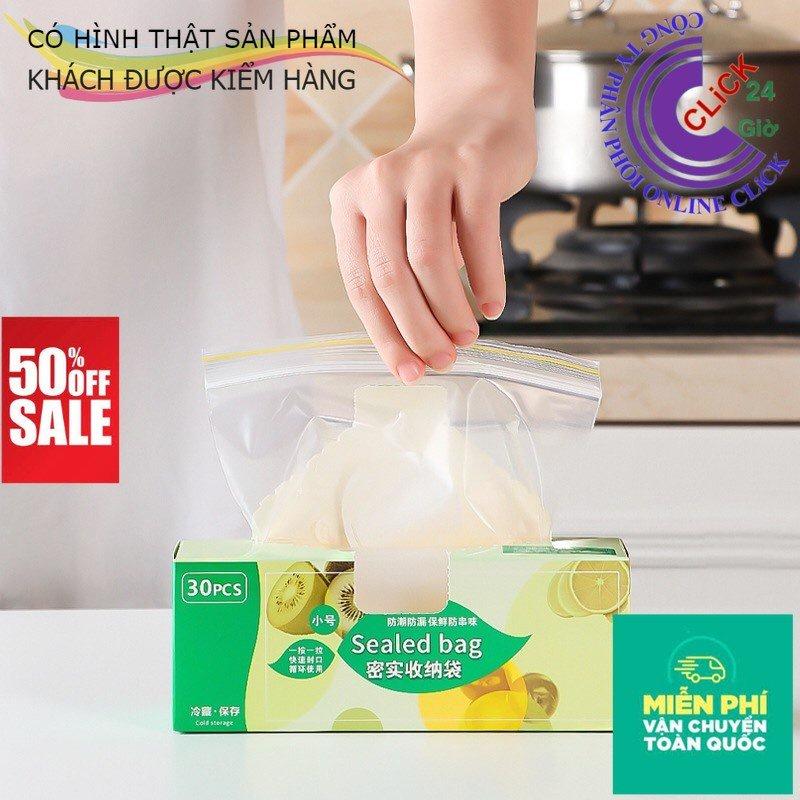 Combo 3 Hộp Túi Zip Đựng Thực Phẩm Đủ 3 Size - Hàng Cao Cấp