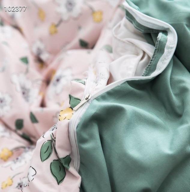 Bô chăn ga Cotton hoạt tính - Hoa hồng leo.