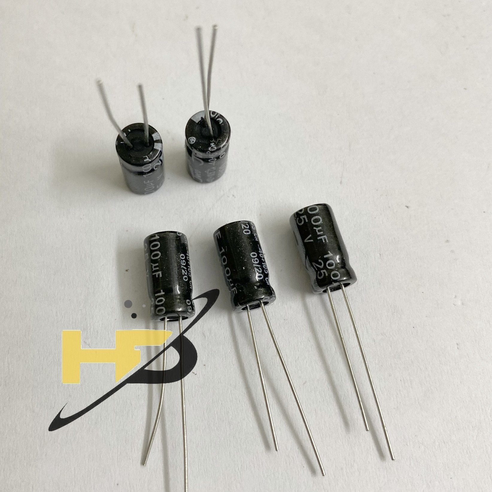 Set 20 Con Tụ 100uF 25V Kích Thước 6x12mm, Linh Kiện Điện Tử