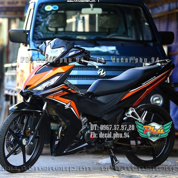 Tem rời Winner 2018 cam đen