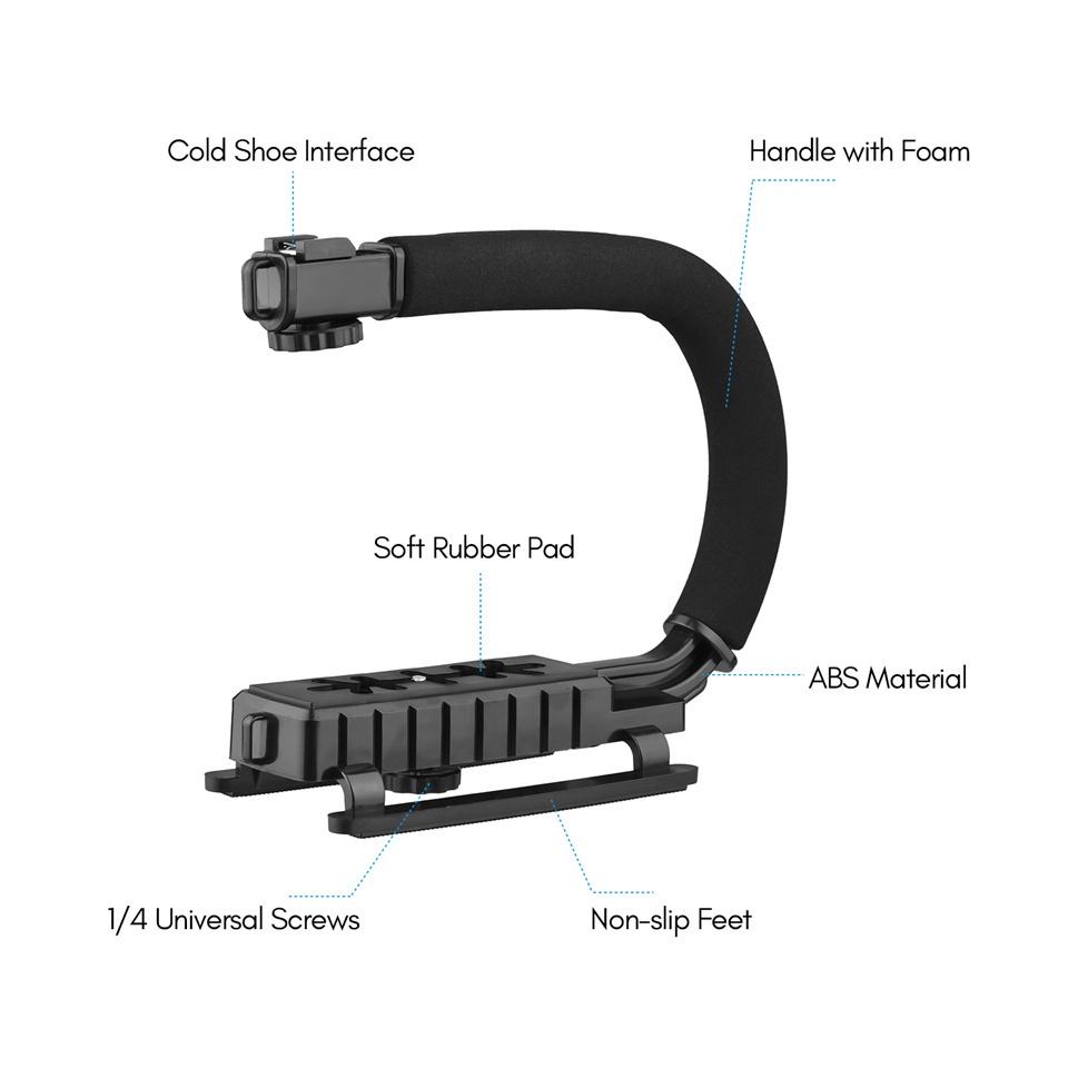 Nova Giá Đỡ Máy Ảnh Cầm Tay Hình Chữ U Kèm Mic Hình Chữ C Cho Điện Thoại SLR DV