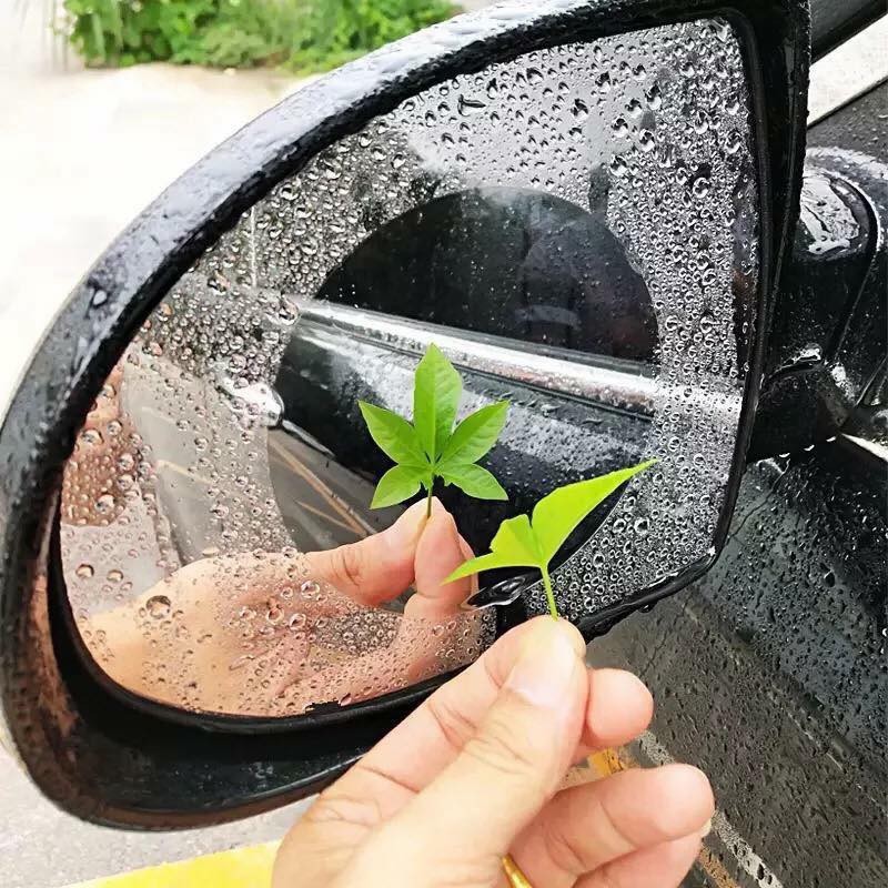 Miếng dán chống nước gương chiếu hậu xe hơi (Loại tròn 80mm)