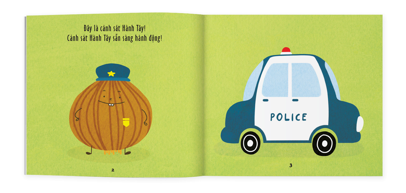 Sách ehon - Cảm ơn bạn cảnh sát hành tây - dành cho trẻ từ 2 tuổi