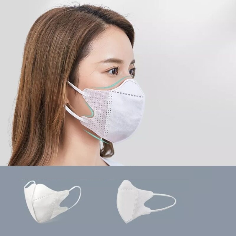 10 Khẩu Trang - Taky, Màu Tắng 5D BS Mask Bông Sen Vàng, Loại Kháng Khuẩn, Lọc Và Ngăn Bụi Thoáng Khí, Đeo Không Đau Tai. Takyhome-7768