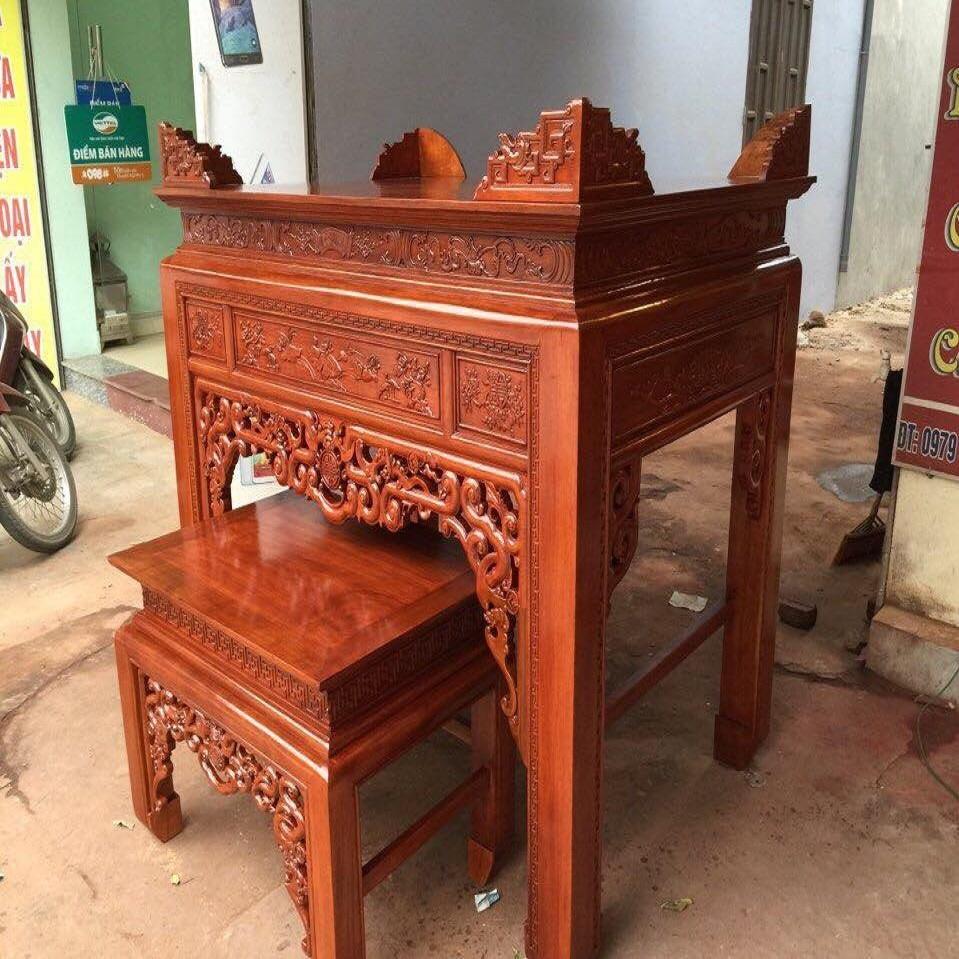 Án Gian Ngũ Phúc Gỗ Gõ Đỏ
