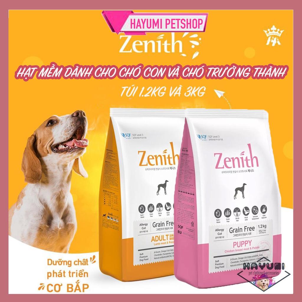 GÓI 1.2KG / 3KG - HẠT MỀM ZENITH CHO CHÓ CON VÀ CHÓ TRƯỞNG THÀNH