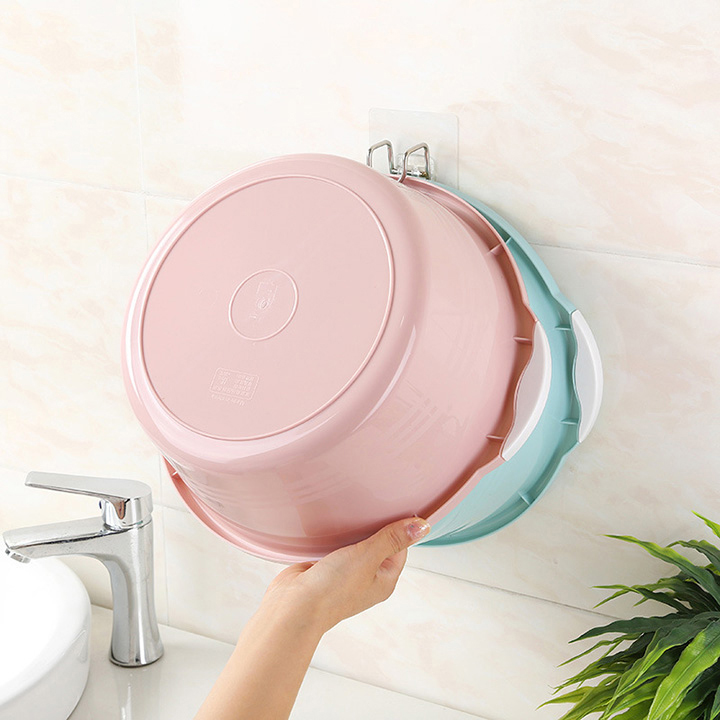 Móc Dán Tường Treo Thau, Chậu, Thớt, Dung Cụ Nhà Bếp Siêu Chắc Chịu Lực 5-7kg