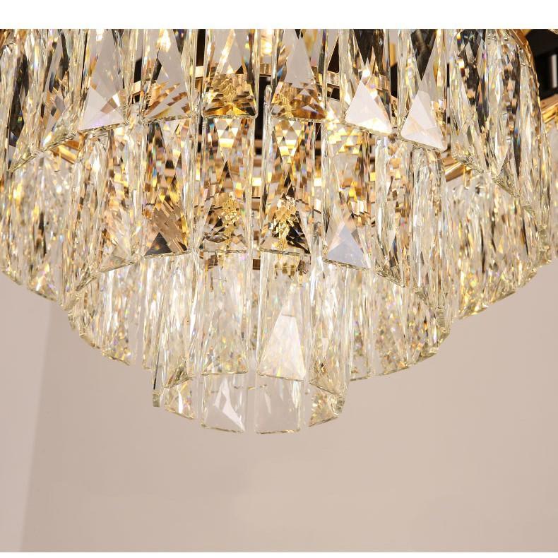 Đèn chùm pha lê trang trí nội thất hiện đại sang trọng