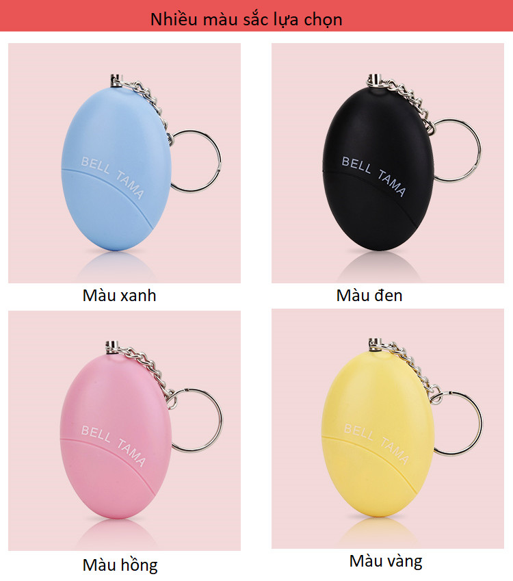 Móc treo chìa khóa thông minh, báo động chống mất đồ âm thanh lớn