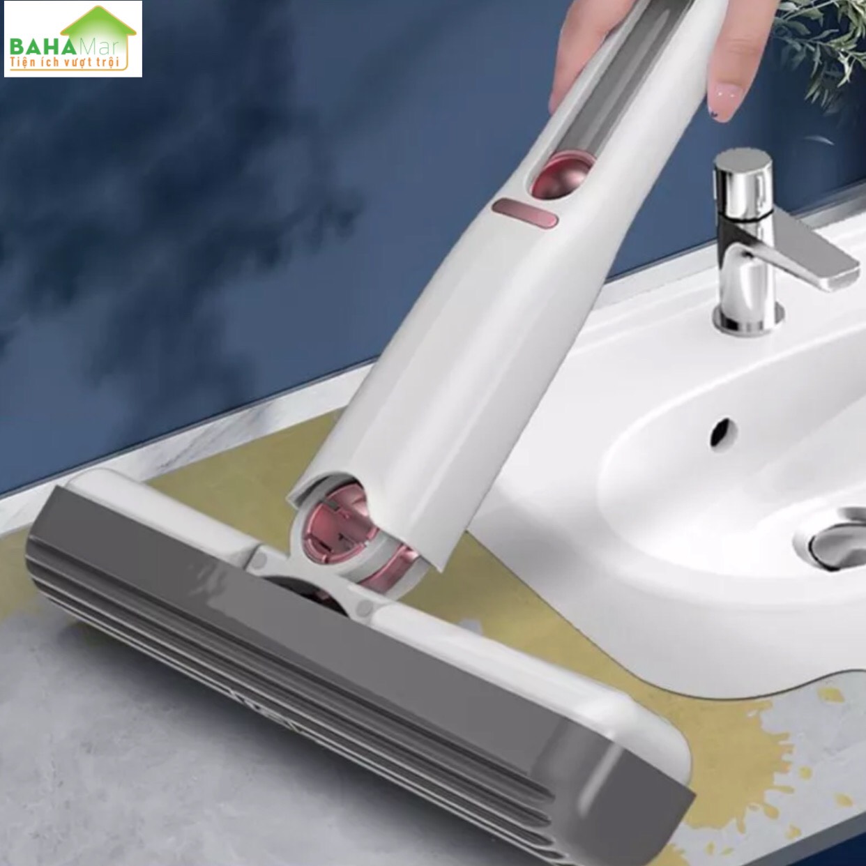 CÂY LAU MINI ĐA NĂNG VÀ THÔNG MINH TỰ VẮT GẤP GỌN SIÊU THẤM HÚT TIỆN DỤNG LAU DỌN "BAHAMAR" Làm sạch mạnh mẽ, có thể lau nhiều loại bề mặt : kính, đá, sàn nhà, sàn bếp, bàn vệ sinh, bàn học...