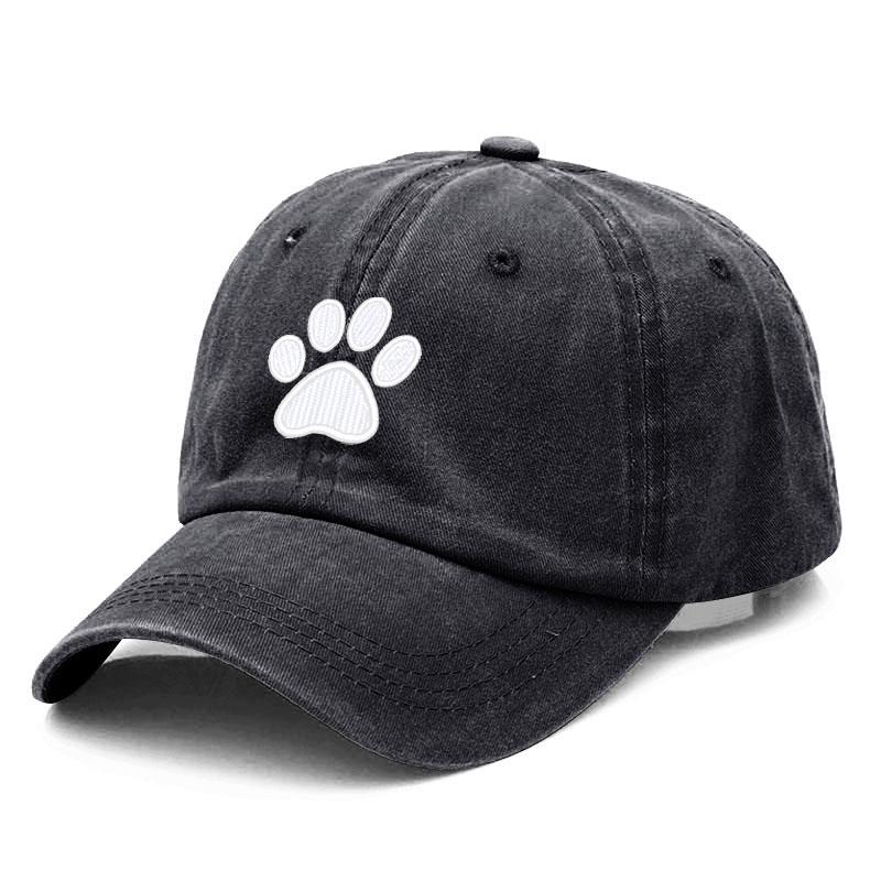 Chó Paw Vintage Washed cotton Chất lượng cao thêu Mũ cho nam giới đội bóng chày mũ golf mũ snapback mũ dropshipping Color: Yellow white