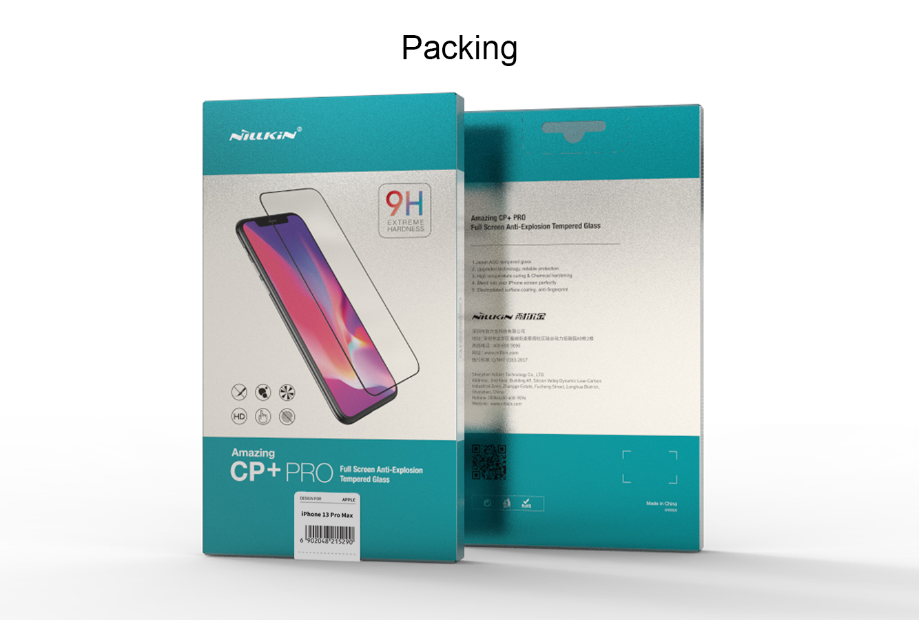 Kính cường lực iPhone 13/ 13 Pro/ 13 Pro Max Nillkin CP+PRO Full màn hình - Hàng Nhập Khẩu