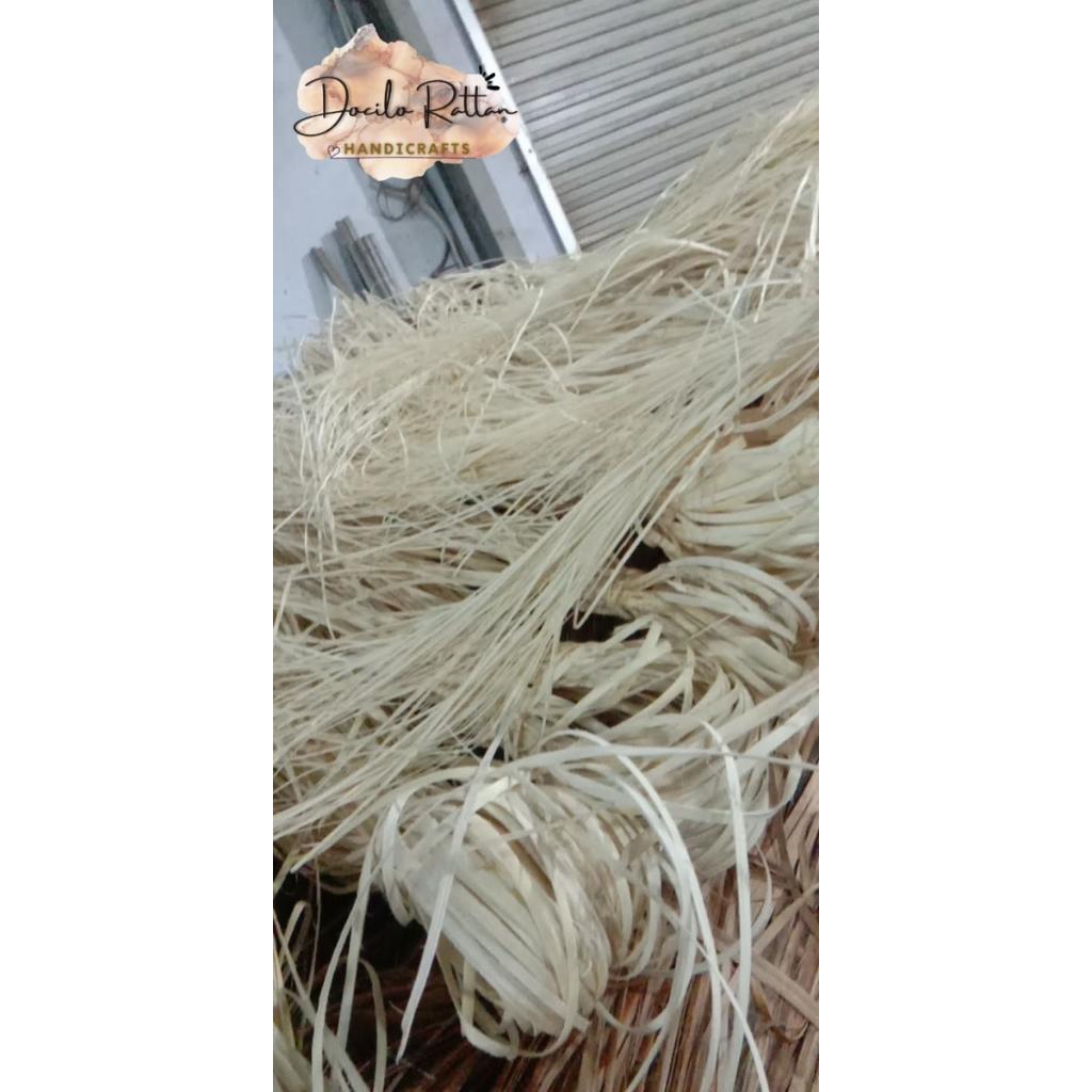 Vỏ mây tẩy trắng- lạt mây tẩy đan, quấn trang trí bàn ghế, làm vành rổ, DIY đồ mây decor
