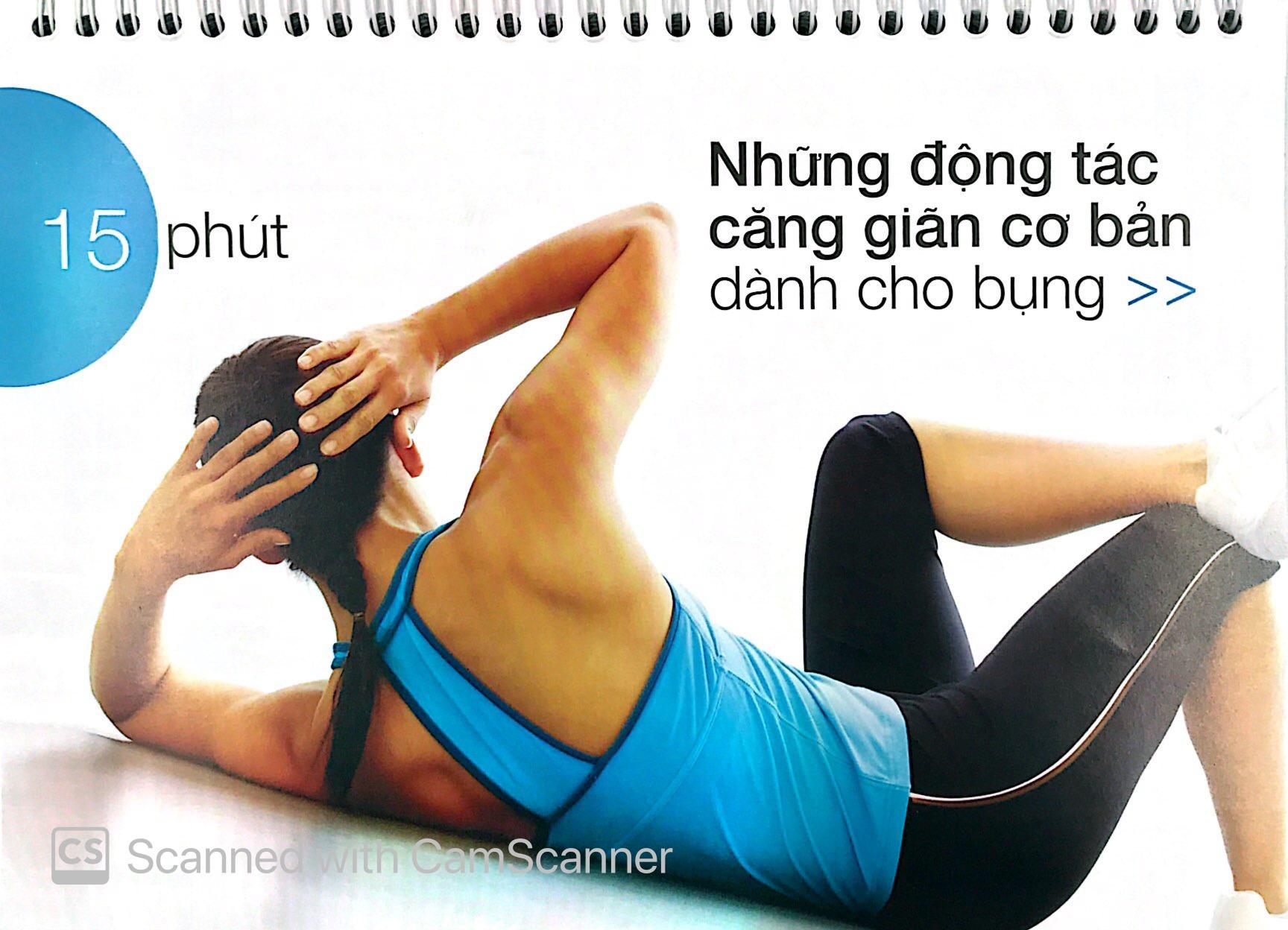 Sách Lò Xo - 15 Phút Tập Bụng (Kèm 1 DVD)