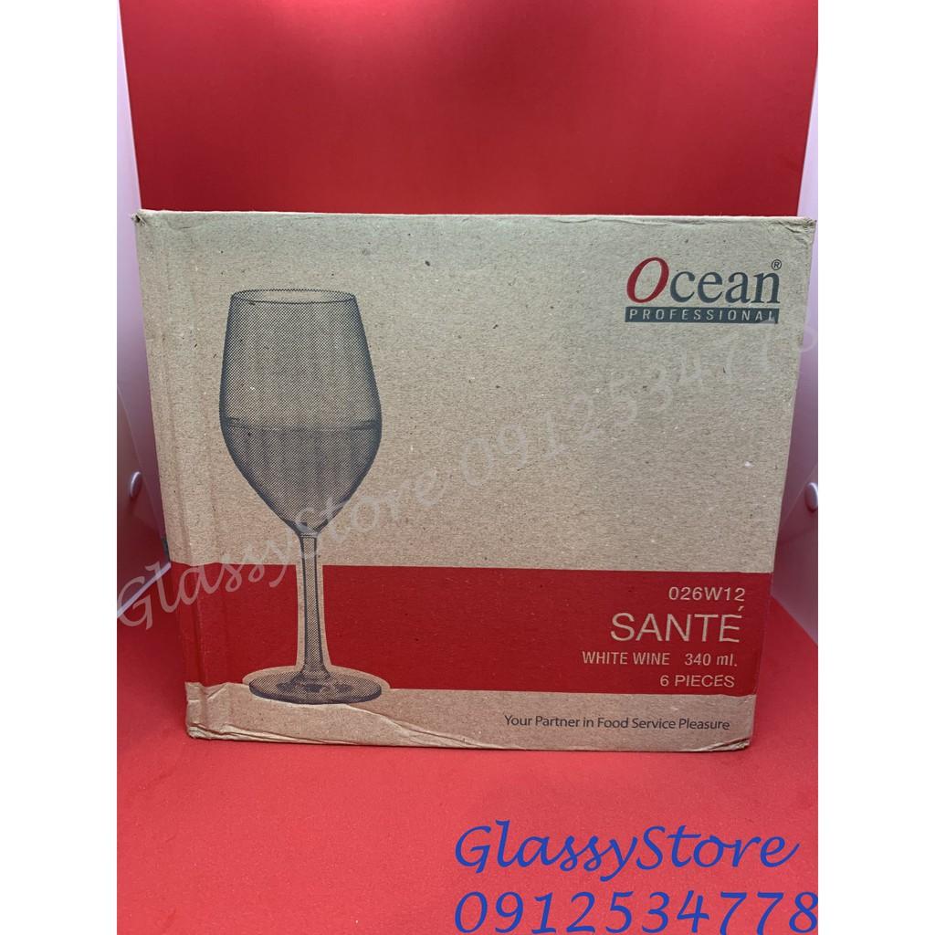 Ly rượu vang thủy tinh Ocean Santé White Wine - 340ml - 1026W12