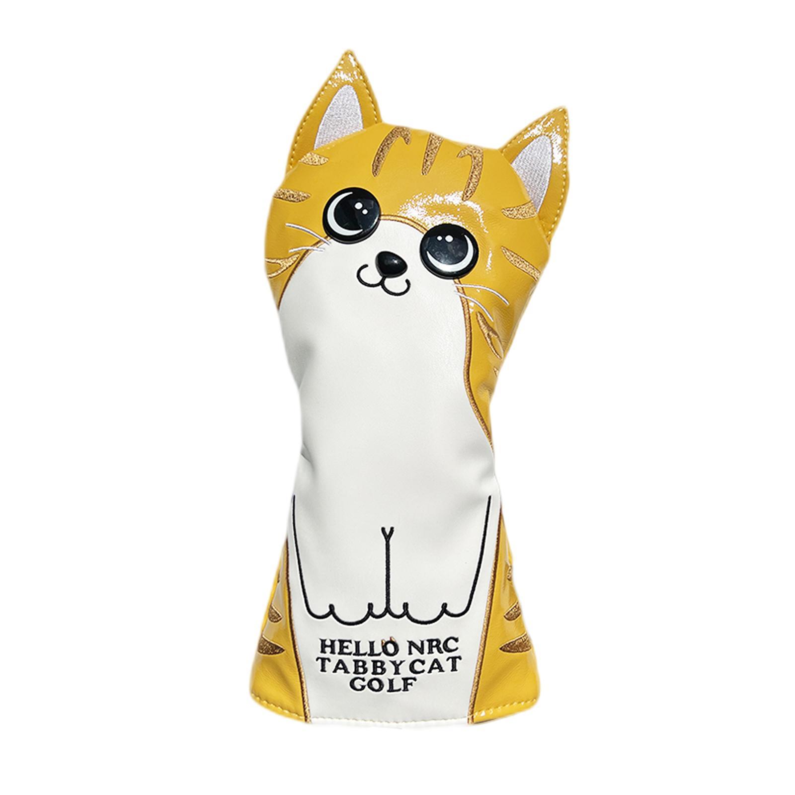 Club Head Cover Protection Sleeve Golf Wood Headcover PU Leather Travel Transport