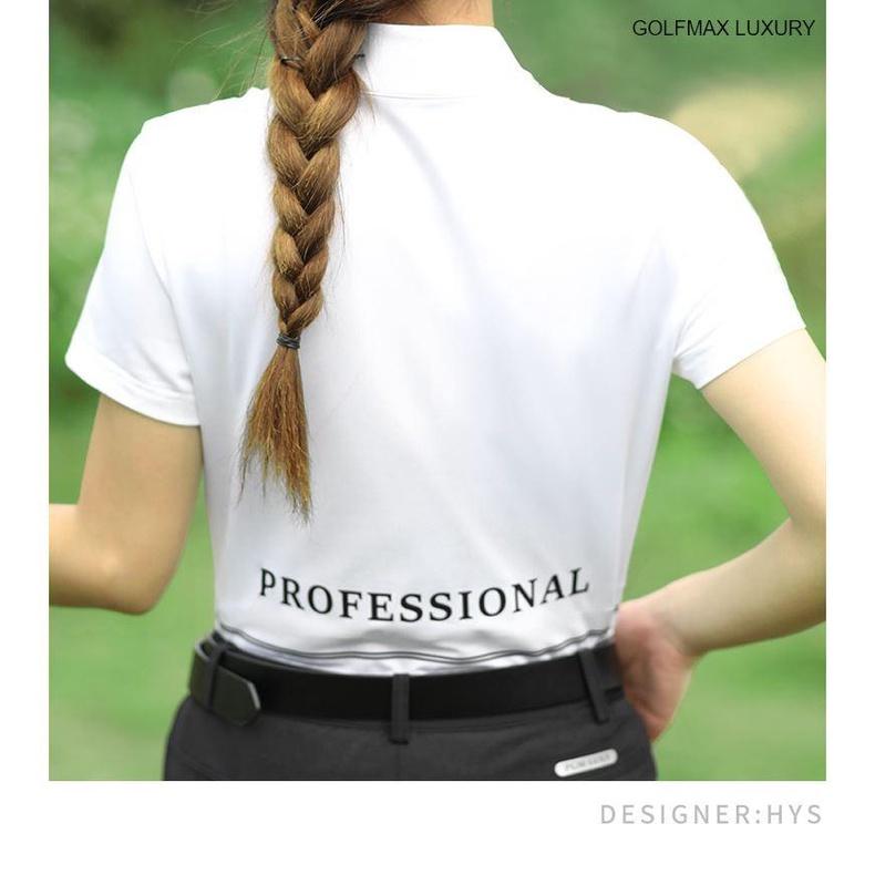 Áo ngắn tay Golf nữ chính hãng PGM - YF288 - Chất liệu vải sợi Polyester cao cấp, bền đẹp