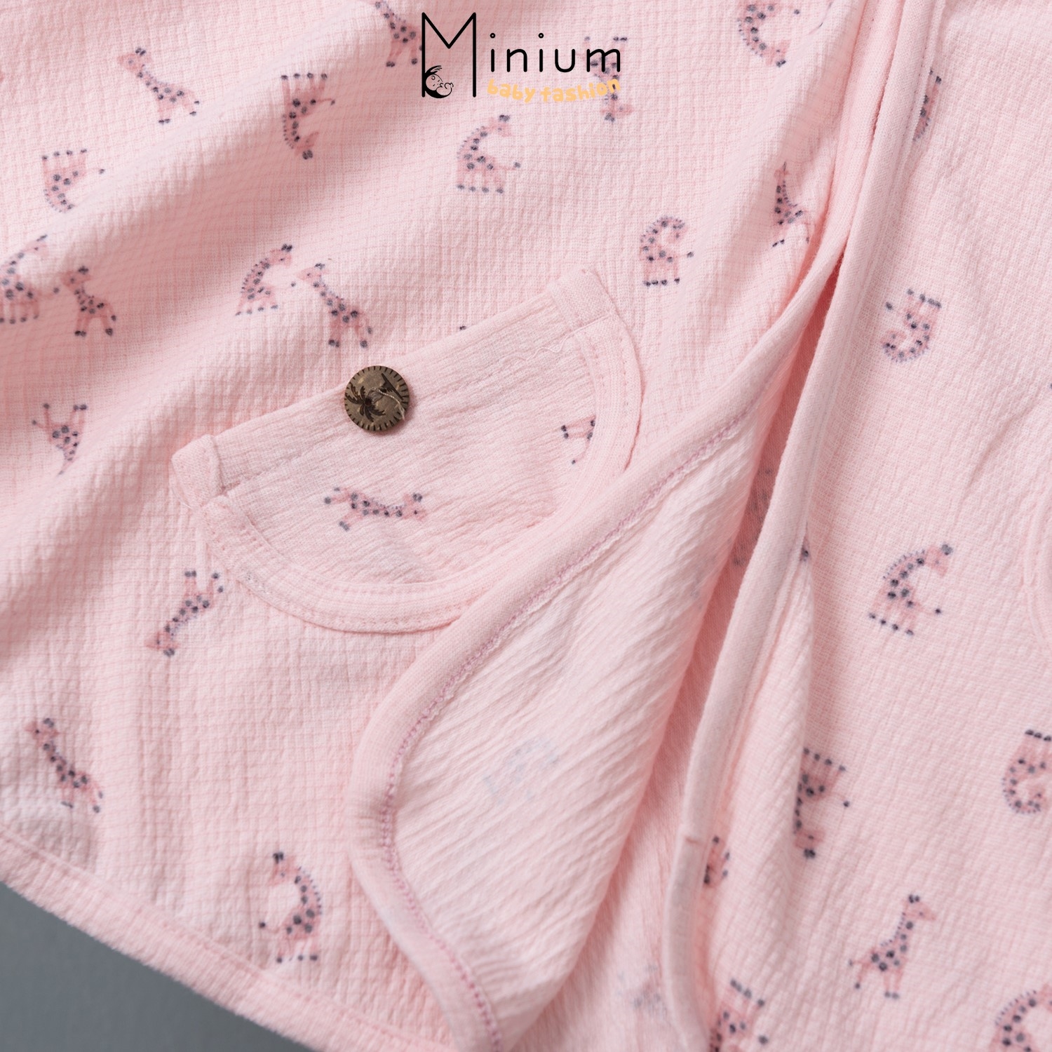 Áo choàng chống nắng cho trẻ em Minium, áo cánh dơi bé gái chất cotton-HUOUHONG