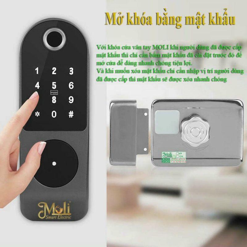 BỘ KHÓA CỬA VÂN TAY 4 IN 1