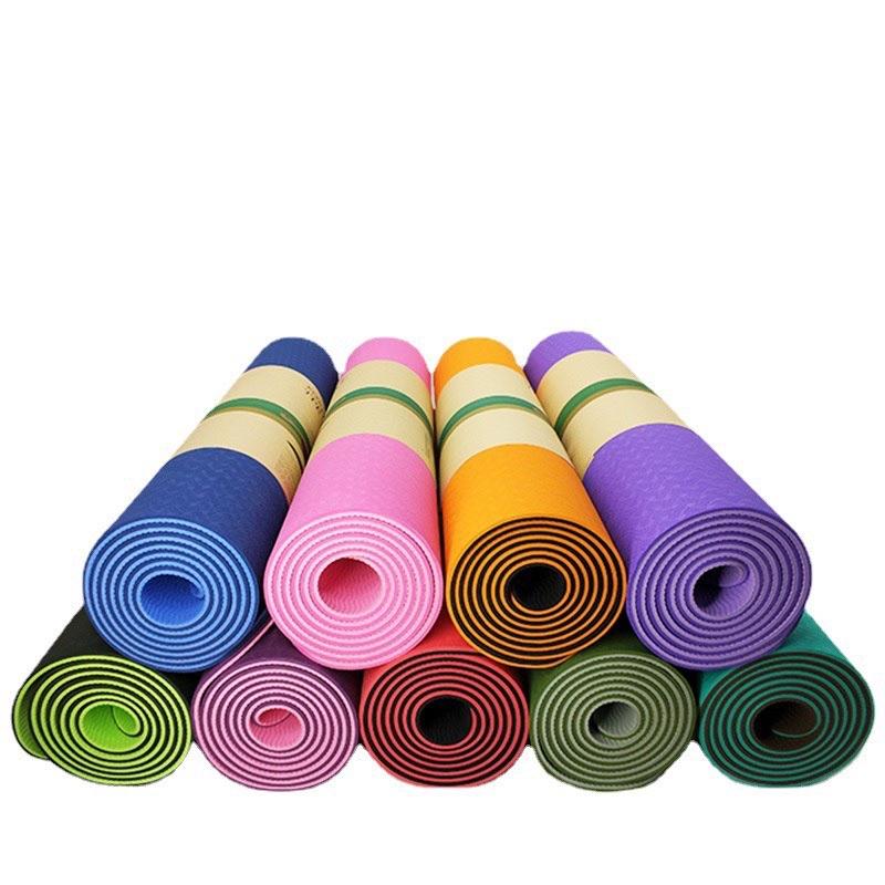 THẢM TẬP GYM YOGA TPE CAO CẤP CHỐNG TRƯỢT 2 LỚP 6MM