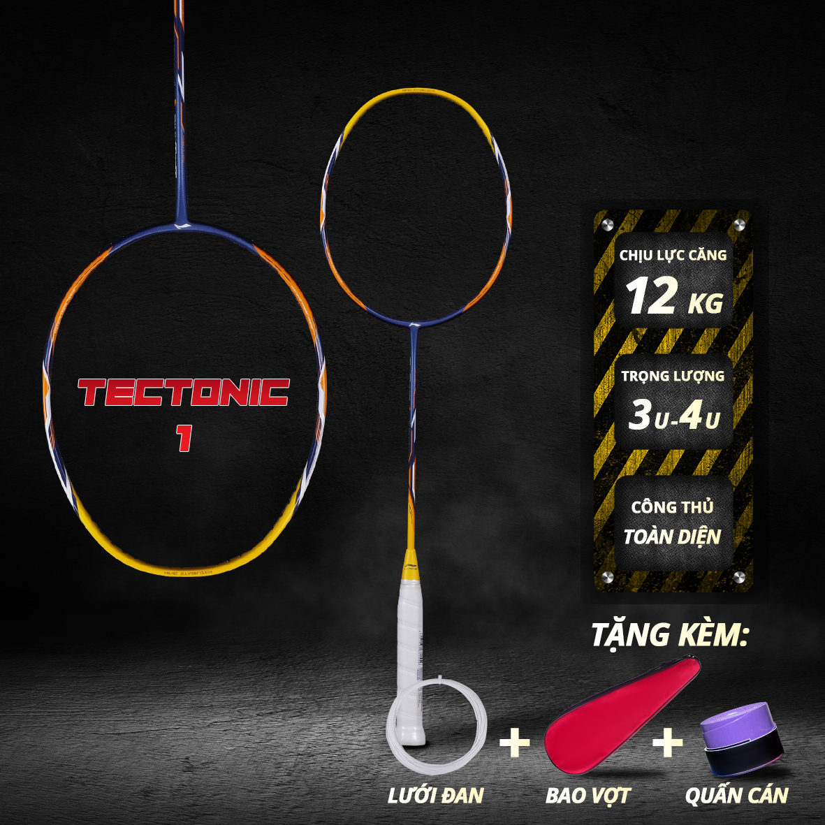 Vợt Cầu Lông Linin Tectonic 1 - Dành Cho Những Người Thích Đập Cầu