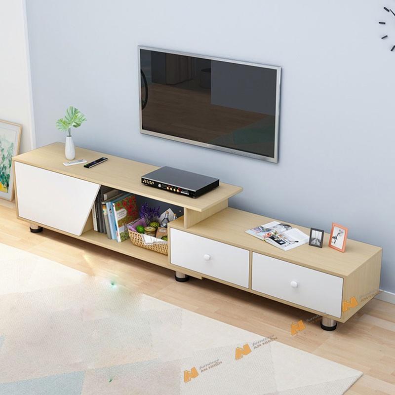 Made in VN Tủ Tivi - Kệ Tivi Phòng Khách Kết Hợp Để Phòng Ngủ Phòng khách gỗ mdf 17mm công ty Mộc Phát  AN035