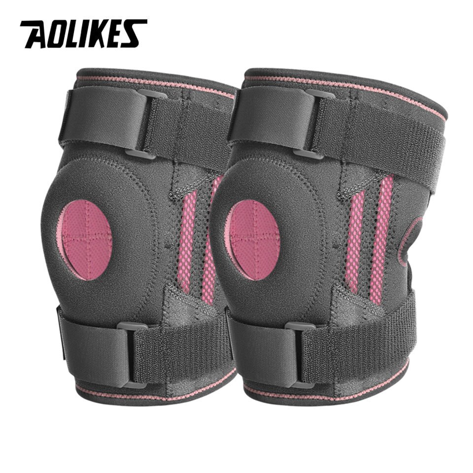 Bó Gối Thể Thao Aolikes Kneepad Có Lò Xo Trợ Lực Và Dây Quấn Cố Định (1 Chiếc)