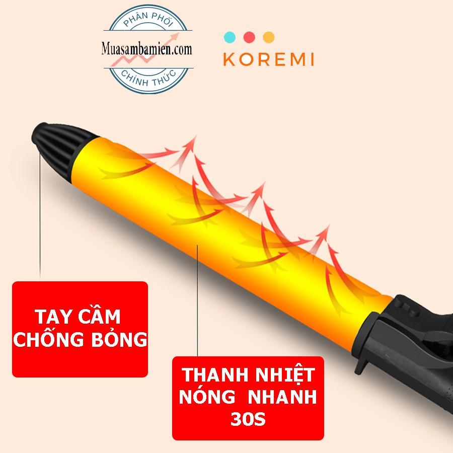 Máy uốn lọn xoăn chuyên nghiệp xoay trục 360 độ chuẩn salon tóc Bảo Hành 12 tháng NA1886