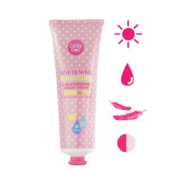 Kem Chống Nắng Dưỡng Trắng Da Cathy Doll L- Glutathione Magic Cream SPF50 PA+++ 138ml