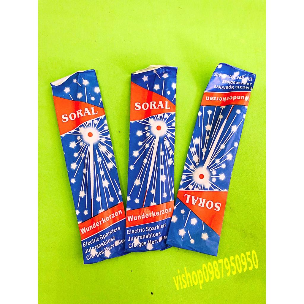 Combo 3 túi 30 que phao bông Soral ( mỗi túi 10 que - cháy 30s )