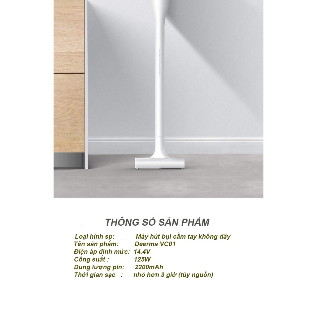 Máy hút bụi Deerma xiaomi không dây VC01