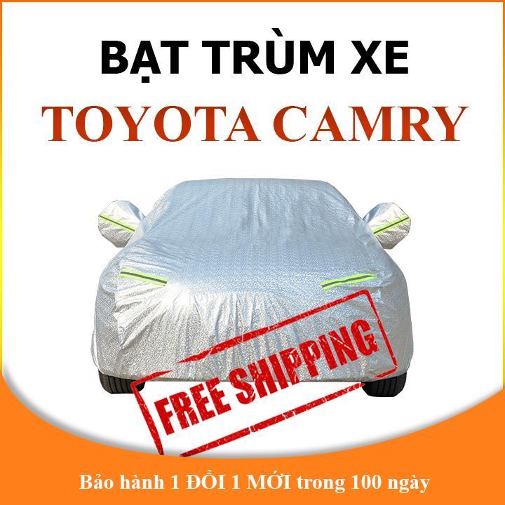 Bạt che phủ xe ô tô 5 chỗ Toyota Camry chống nắng mưa, bạt trùm xe ô tô vải dù 3 lớp chống nóng không thấm nước