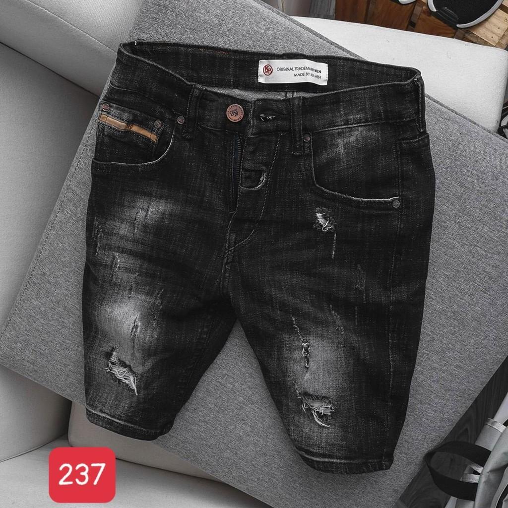 Quần short jean chất bò co giãn- quần lửng nam nhiều mẫu thời trang TINA ms245