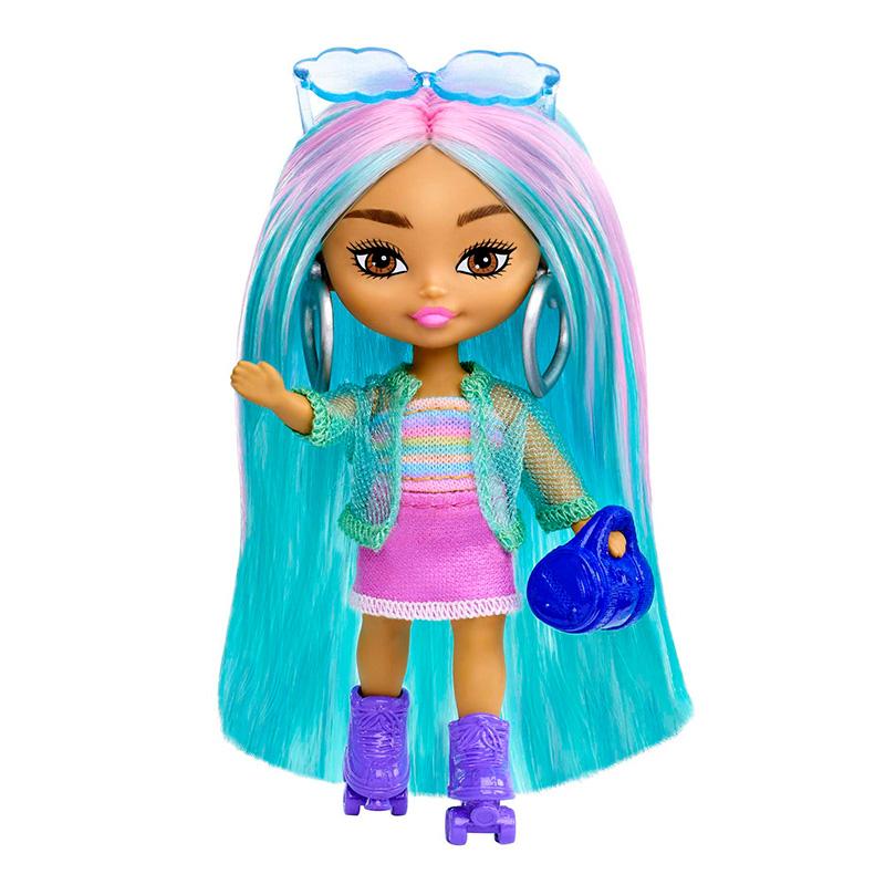 Đồ Chơi BARBIE Búp Bê Barbie Mini Mini Extra - Blue/Pink Hair HLN45/HLN44