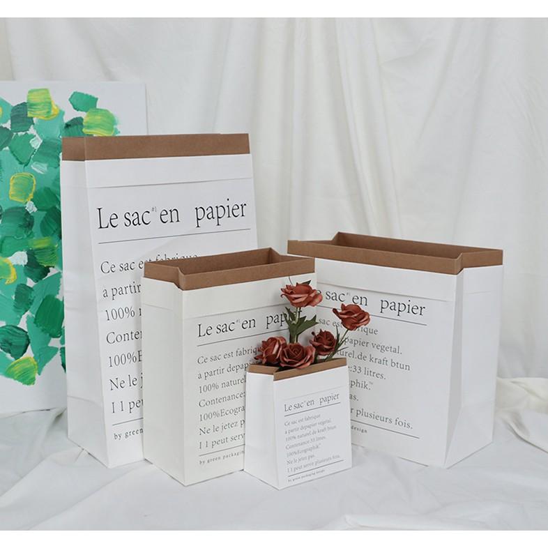 Hộp Giấy Kraft, Túi Giấy Trang Trí Decor Chụp Ảnh Dày 2 Lớp Không Bị Nhàu