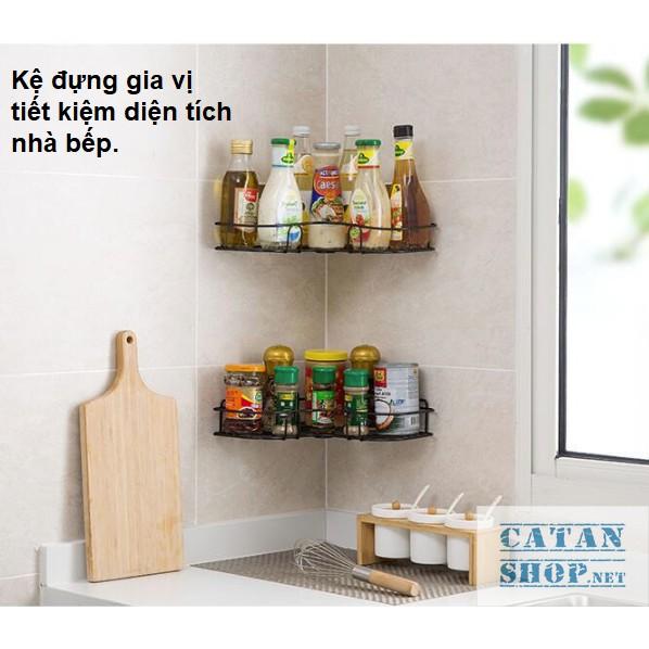 KỆ GÓC ĐA NĂNG, Kệ bằng sắt siêu chắc chắn phụ kiện lý tưởng cho phòng tắm, nhà bếp cực kỳ tiện dụng