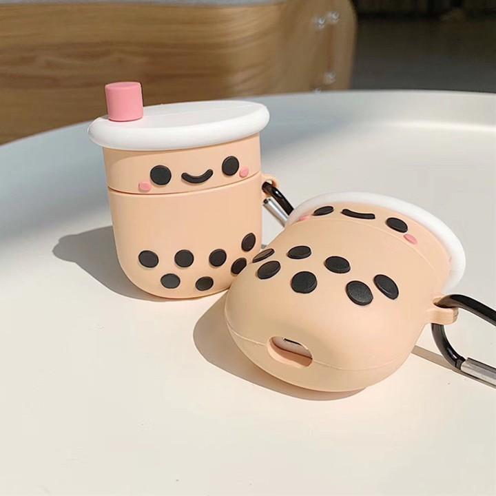 Bao Case, Ốp cho Airpods 1/2 Airpod Pro cốc trà sữa cute - Mã TZAP333