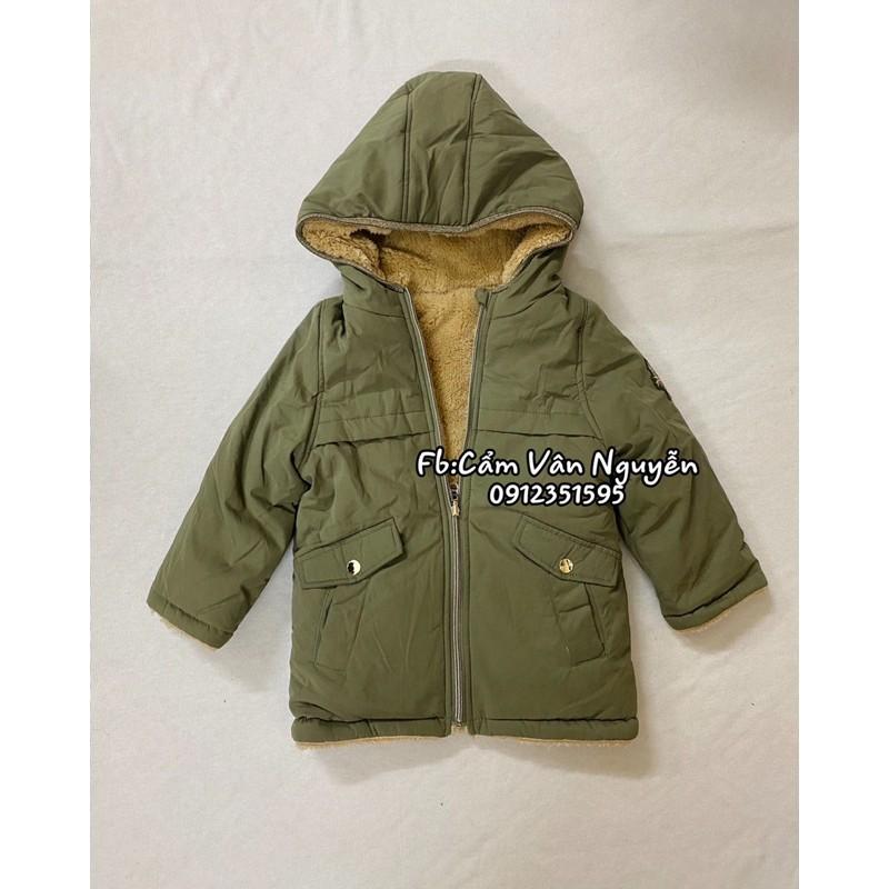 Xả lỗ Áo khoác parka lót lông Kiabi dư xịn