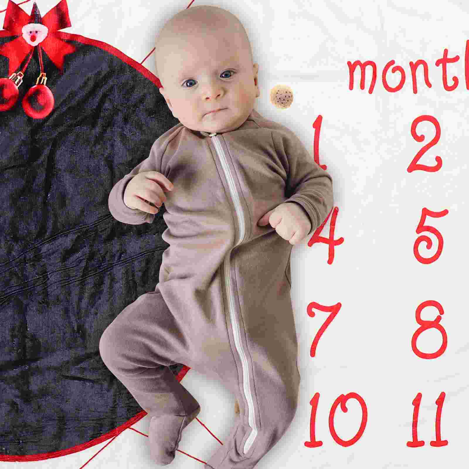 Bé Cột Mốc Chăn Ảnh Nền Trẻ Sơ Sinh Biểu Đồ Phát Triển Dép Nỉ Chăn